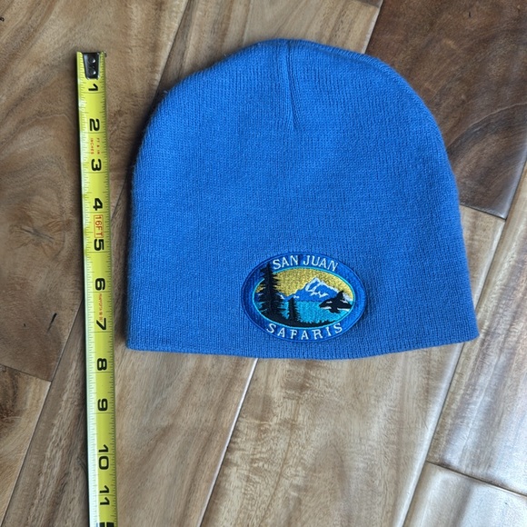 Blue Beanie with San Juan Safaris Patch - Picture 3 of 4